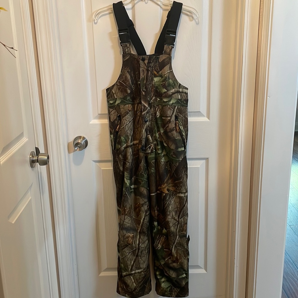 Boys Youth Camo Insulated Overalls